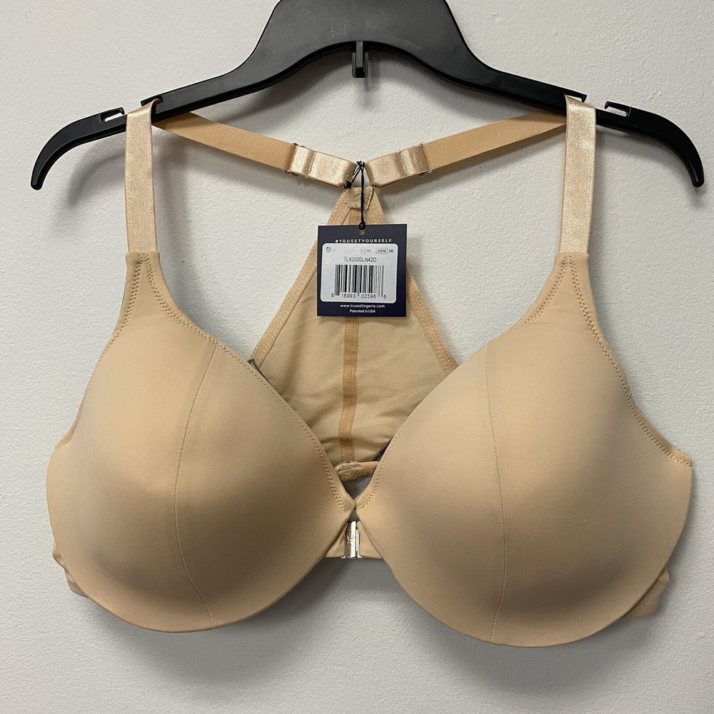 Trusst Lingerie Full Figure Naomi Essential Underwired Bra Nude Size 42D NWT